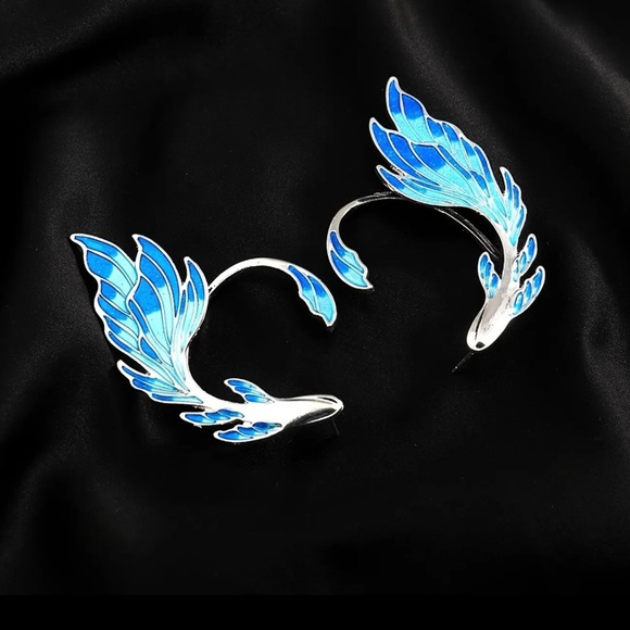 Elf Fish Tail Earring | Ear Cuff | Ear Climbing Cuff - Picture 2 of 5